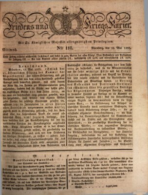 Der Friedens- u. Kriegs-Kurier (Nürnberger Friedens- und Kriegs-Kurier) Mittwoch 18. Mai 1825