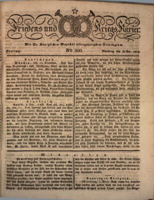 Der Friedens- u. Kriegs-Kurier (Nürnberger Friedens- und Kriegs-Kurier) Freitag 16. Dezember 1825