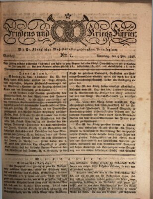 Der Friedens- u. Kriegs-Kurier (Nürnberger Friedens- und Kriegs-Kurier) Montag 9. Januar 1826