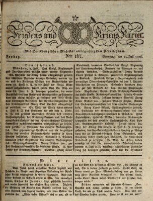 Der Friedens- u. Kriegs-Kurier (Nürnberger Friedens- und Kriegs-Kurier) Freitag 14. Juli 1826