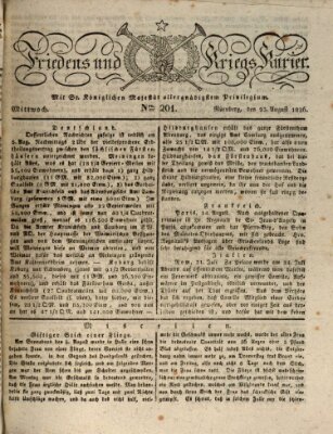 Der Friedens- u. Kriegs-Kurier (Nürnberger Friedens- und Kriegs-Kurier) Mittwoch 23. August 1826