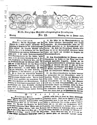 Der Friedens- u. Kriegs-Kurier (Nürnberger Friedens- und Kriegs-Kurier) Montag 15. Januar 1827
