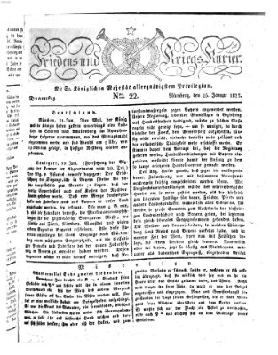 Der Friedens- u. Kriegs-Kurier (Nürnberger Friedens- und Kriegs-Kurier) Donnerstag 25. Januar 1827