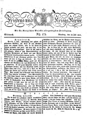 Der Friedens- u. Kriegs-Kurier (Nürnberger Friedens- und Kriegs-Kurier) Mittwoch 18. Juli 1827