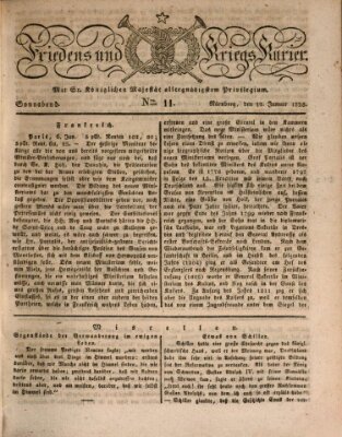 Der Friedens- u. Kriegs-Kurier (Nürnberger Friedens- und Kriegs-Kurier) Samstag 12. Januar 1828