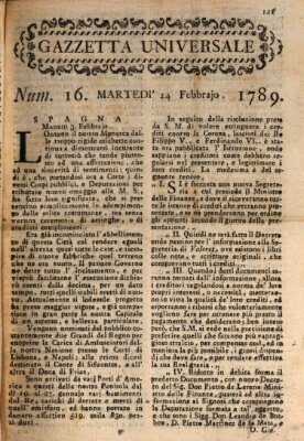 Gazzetta universale Dienstag 24. Februar 1789