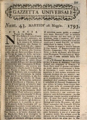Gazzetta universale Dienstag 28. Mai 1793