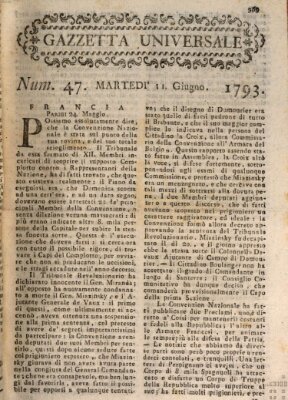 Gazzetta universale Dienstag 11. Juni 1793