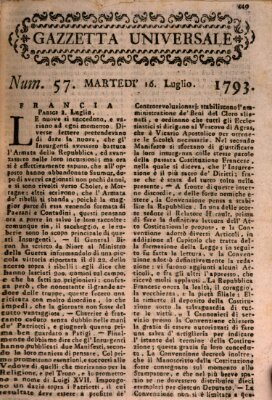Gazzetta universale Dienstag 16. Juli 1793