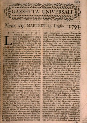 Gazzetta universale Dienstag 23. Juli 1793