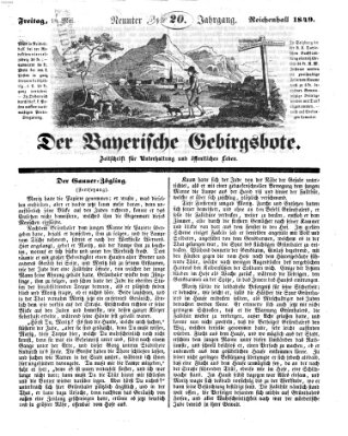 Der bayerische Gebirgsbote (Der Grenzbote) Freitag 18. Mai 1849