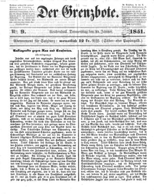 Der Grenzbote Donnerstag 30. Januar 1851