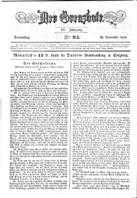 Der Grenzbote Donnerstag 29. November 1855