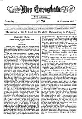 Der Grenzbote Donnerstag 18. September 1856