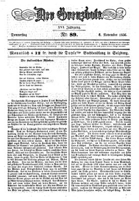 Der Grenzbote Donnerstag 6. November 1856