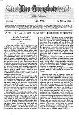 Der Grenzbote Sonntag 3. Oktober 1858