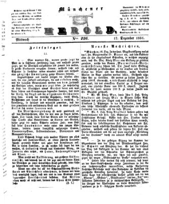 Münchener Herold Mittwoch 17. Dezember 1851