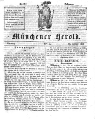 Münchener Herold Sonntag 11. Januar 1852