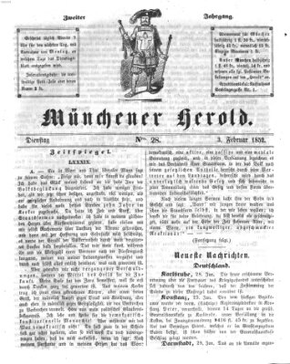 Münchener Herold Dienstag 3. Februar 1852