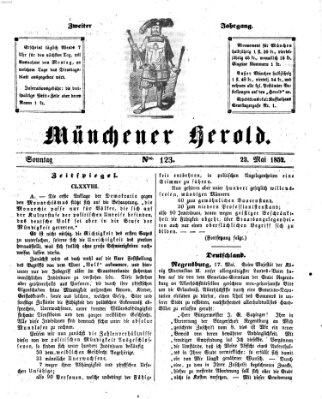 Münchener Herold Sonntag 23. Mai 1852