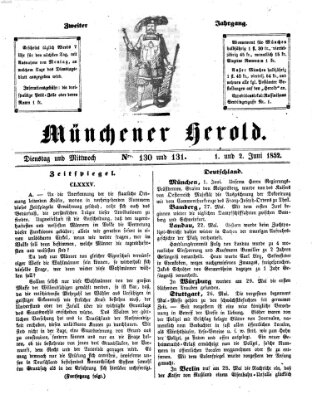 Münchener Herold Dienstag 1. Juni 1852