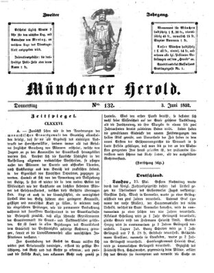 Münchener Herold Donnerstag 3. Juni 1852