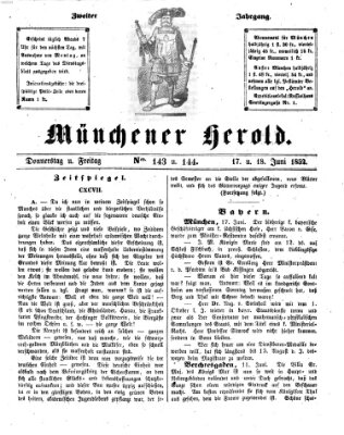 Münchener Herold Freitag 18. Juni 1852