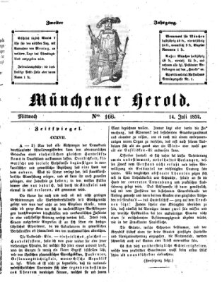 Münchener Herold Mittwoch 14. Juli 1852
