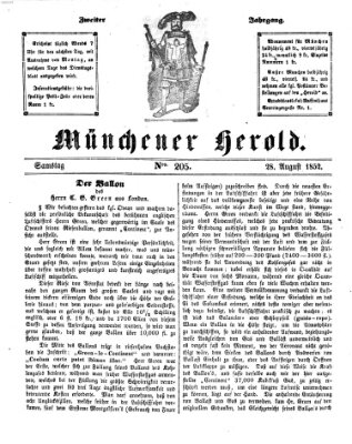 Münchener Herold Samstag 28. August 1852
