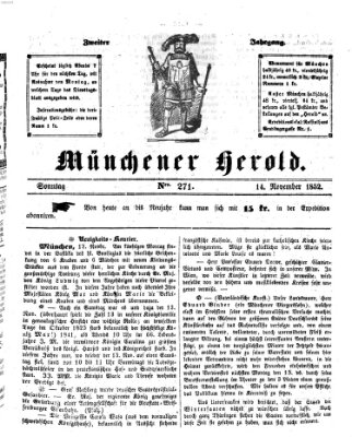 Münchener Herold Sonntag 14. November 1852