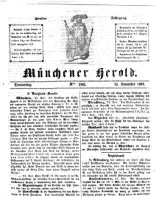 Münchener Herold Donnerstag 25. November 1852