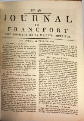 Journal de Francfort Montag 15. Februar 1802