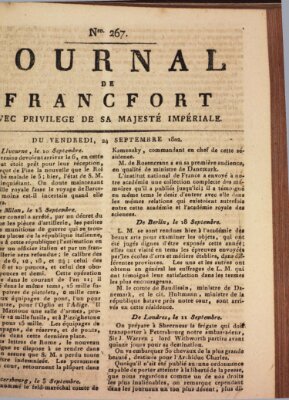 Journal de Francfort Freitag 24. September 1802