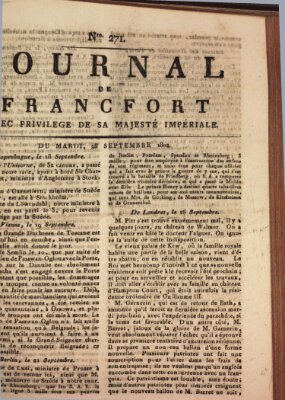 Journal de Francfort Dienstag 28. September 1802