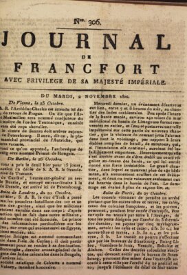 Journal de Francfort Dienstag 2. November 1802