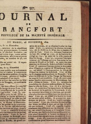 Journal de Francfort Dienstag 23. November 1802