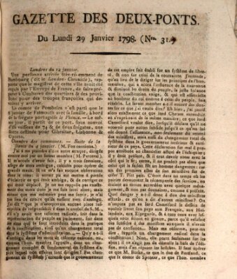 Gazette des Deux-Ponts Montag 29. Januar 1798