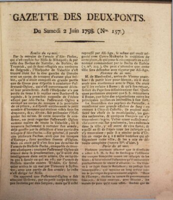 Gazette des Deux-Ponts Samstag 2. Juni 1798