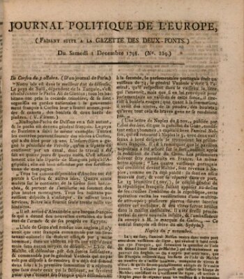 Journal politique de l'Europe (Gazette des Deux-Ponts)