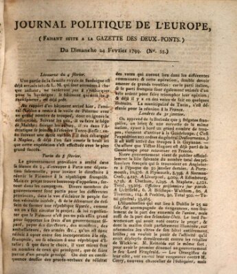 Journal politique de l'Europe (Gazette des Deux-Ponts)