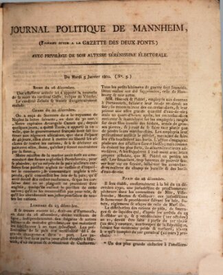 Journal politique de Mannheim (Gazette des Deux-Ponts)