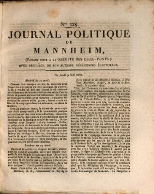 Journal politique de Mannheim (Gazette des Deux-Ponts) Donnerstag 9. Mai 1805
