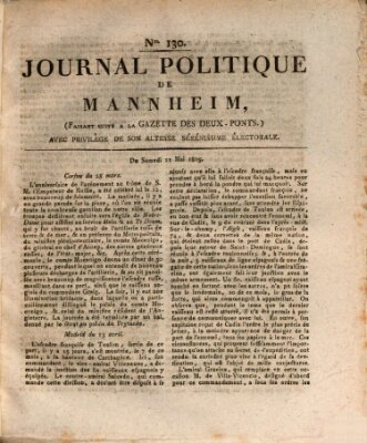 Journal politique de Mannheim (Gazette des Deux-Ponts) Samstag 11. Mai 1805