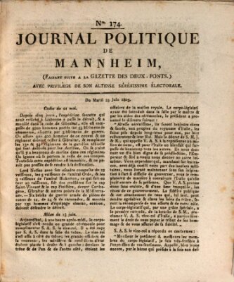 Journal politique de Mannheim (Gazette des Deux-Ponts) Dienstag 25. Juni 1805