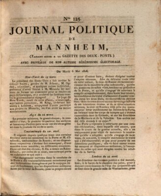 Journal politique de Mannheim (Gazette des Deux-Ponts) Dienstag 6. Mai 1806