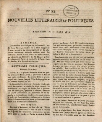 Nouvelles littéraires et politiques (Gazette des Deux-Ponts) Freitag 23. März 1810