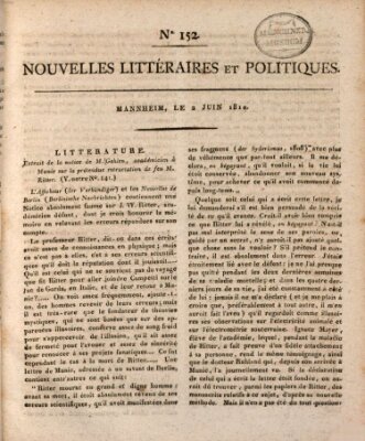 Nouvelles littéraires et politiques (Gazette des Deux-Ponts) Samstag 2. Juni 1810
