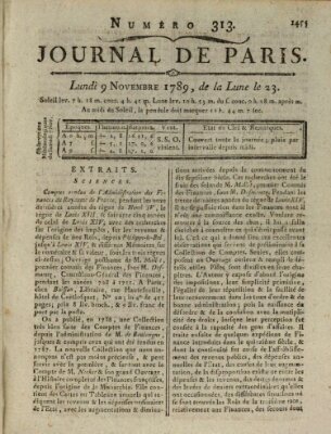 Journal de Paris 〈Paris〉 Montag 9. November 1789