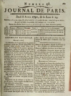 Journal de Paris 〈Paris〉 Donnerstag 8. April 1790