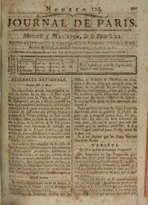 Journal de Paris 〈Paris〉 Mittwoch 5. Mai 1790